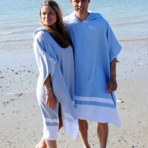 Poncho à capuche Adulte Surf Crétoise