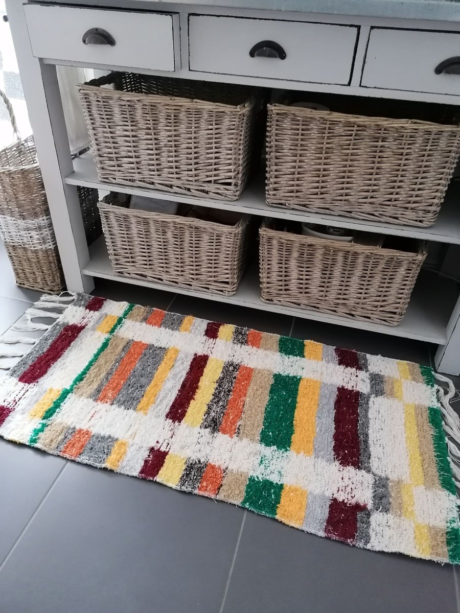 Tapis textile recyclé Cordoue multicolore – Image 2